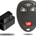 Keyless Entry Remote Kit for Chevy Silverado Avalanche Equinox Express Traverse GMC Yukon Sierra 1500 2500 3500 HD Acadia Savana Buick Enclave(OUC60270 OUC60221)