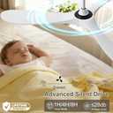 52 Inch White Ceiling Fan No Light, 3 Blade Wood Outdoor Ceiling Fans for Patios Gazebo Porch Living Room, Reversible Modern Wet Rated Indoor Ceiling Fan without Lights with Remote