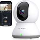 blurams Indoor Camera 2K, Cameras for Home Security 5GHz, 360 Pet Camera w/Motion Tracking, Phone App, 2-Way Audio, IR Night Vision, Siren, Works with Alexa & Google Assistant (White)