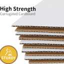 4x4x4 inches Shipping Boxes 30 Pack, Kraft Corrugated Small Cardboard Boxes for Mailing Packing, White