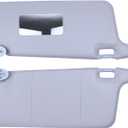 2Pcs Gray Driver and Passenger Side Interior Sun Visor for Honda Civic 1996-2000