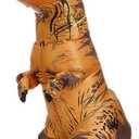 inflatable dinosaur costume adult, T-Rex Dinosaur Costume Adults Funny Cosplay Halloween (Brown Dinosaur, One Size)