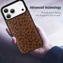 Compatible with iPhone 17 Pro Wallet Case with Card Holder (2 Cards), Cheetah Print Shockproof Soft TPU Protective Cover Women Girls, Leopard Case for iPhone 17 Pro 6.3 Inch, Brown