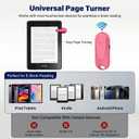 DATAFY [Case-Friendly] Page Turner for Kindle Paperwhite Oasis Kobo eReaders, Camera Camcorder Remote Controls, Page Turner Clicker for ipad Tablets Reading Novels with Wrist Strap Storage Bag