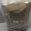 JOLLYVOGUE Queen Comforter Set, Ultra-Soft Bed in a Bag Queen Size 7 Pieces, Oeko-TEX Certified Bedding Set with Down Alternative Comforter, Sheets, Pillowcases & Shams, Beige