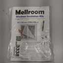 Window Insulation Kit 63inX63in(160X160cm) for Winter Keep Cold Out,cuttable Transparent Film 180 Thickness,Easy to Open for Ventilation,Reusable Plastic Clear Window wrap