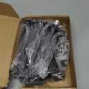 12 Pcs 6" Black Solid Steel Floating Shelf Bracket Blind Shelf Supports - Hidden Brackets for Floating Wood Shelves - Concealed Blind Shelf Support  Screws and Wall Plugs Included