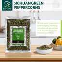2 x Soeos Green Peppercorns, 4oz(113g), Authentic Sichuan Green Peppercorns, Numbing and Tingle Effect, Less Seeds, Strong Flavor, Essential for Mapo Tofu, Kung Pao Chicken and Asine Cusine