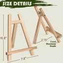 3 Pack Tabletop Easel for Painting, 11 inch Paint Stand with 10pcs Easel Papers, Mini Painting Easel for Kids Students and Adults, Small Wooden Table Top Easels Stand for Painting