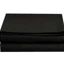Flat Sheet - Set of 2  Flat Sheet, Full Size, Black