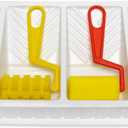 Hygloss Kids Paint Roller Set - 4 Unique Foam Rollers for Creative Designs, Includes Paint Tray - Fun Paint Sponges for Kids & Toddlers - Ideal Painting Kit with Paint Brush Set