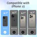 for iPhone 15 Case Compatible with MagSafe Blue White Floral