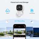 Jennov 2K WiFi Security Camera Indoor/Outdoor, Plug-in Home Surveillance Cam with Color Night Vision, Human Motion Detection, 2-Way Audio, IP66 Waterproof, Baby & Pet Monitor, 5G/2.4G