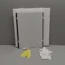 Spilay Dollhouse Dust Proof Cover Protection Accessory DIY Home Miniature Furniture Plexiglass Cover Kit Perfect for Yaquan Courtyard P006