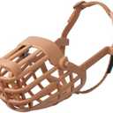 Baskerville Classic Basket Muzzle - Dog can Pant and Drink, Prevents Biting and Food Waste Scavenging, Strong TPR, Ideal for Longer Nosed Dogs, Breathable Dog Training Muzzle for Large Dogs (Size 9)