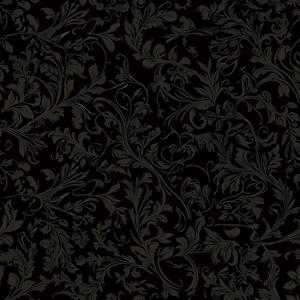 FLFK Gothic Black Wallpaper Peel and Stick Vintage Floral Wall Paper 16in x 128in Self Adhesive Removable Vinly Contact Paper for Bedroom Bathroom Shlef Cabinet Drawers Dcor (GW5530)