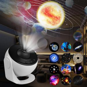 Upgrade 13 in 1 Home Planetarium Galaxy Projector for Bedroom,Star Projector Galaxy Light with Timer, Adjustable Focus Night Light Projector for Kids Adults,Ceiling Projector,Room Decor