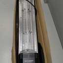 Outdoor Electric Patio Heater, 34-inch 1500W Infrared Tower Heater with Instant Heating, Tip-Over & Overheat Protection, IPX5 Waterproof Space Heater for Patio Garage Workshop Indoor & Outdoor Use