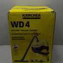 Krcher - WD 4 Multi-Purpose Wet-Dry Vacuum Cleaner - 5.3 Gallon - With Attachments, Space-Saving Design - 1100W - 2022 Edition,Yellow