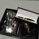 Shellwei 6 Pcs Christian Gift for Men Pastor 11 oz Mugs Leather Bible Notebook Pen Metal Bookmark Greeting Card Box Religious Gifts for for Sunday Pastors Birthday Church(Man of God,Black)