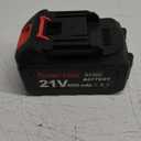 21v Lithium Battery - 4.0 Ah Battery with Charger Adapter Led Indicator Compatible with Leaf Blower