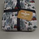 Eddie Bauer - Flannel Sheets Full Size, Anti-Pilling & Wrinkle Resistant Cotton, Touchably Soft for All-Season Comfort - Bed Sheets with Matching Pillowcases & Fitted Sheet (Tree Farm Light Blue)