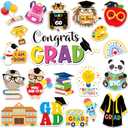 JAPBOR Graduation Car Magnet Decor - 20PCS Kindergarten Graduation Decoration Magnetic, Preschool Graduate Refrigerator Magnetic Stickers, Congrats Grad Fridge Magnets for School Classroom Home Decor