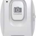 Vlog Selfie Monitor Screen iPhone, 4K 60fps Recording, Wireless Screen Mirroring with Remote Control, Magnetic Fixation, 180 Rotation, 3 Levels of Brightness, Compatible with iPhone & Android (White)