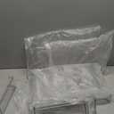 Water Bottle Organizer - 2 Pack Clear Stackable Storage Rack for Stanley Yeti and Other Tumblers - 2 Tier Wine Rack Holds 8 for Kitchen Cabinets