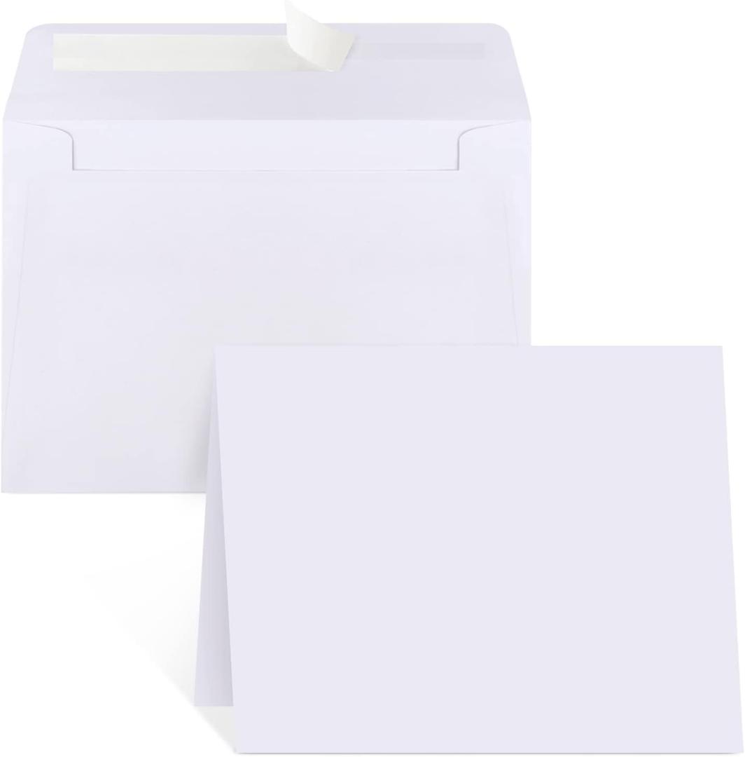 Blank Cards and Envelopes 4x6, 30 Pack White Invitation Cardstock with 30 Pack Envelopes, Thank you Blank Greeting Cards, for All Occasions DIY, Print custom