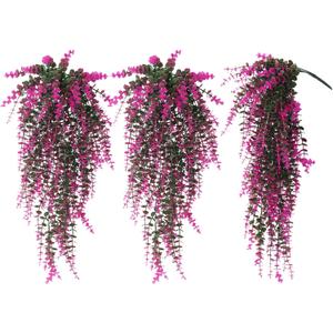 RECUTMS Fake Monkey Plants Hanging Eucalyptus Vines Fake Vines Faux Hanging Plants for Outdoor Garden Yard Backdrop Decor Indoor Room Table Wall Home Hanging Decoration(Fuchsia)