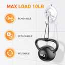 KORCCI Suction Cup Hooks 12Pack - Max Load 10LB, 1.77Inch Clear Medium Suction Cups, No Trace, Reusable & Removable, Stainless Steel Hooks, for Tile, Glass, Window, Shower, Kitchen, Bathroom