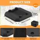 1/4" Grill Leveling Shims for Blackstone Griddle, Stackable Rubber Griddle Leveler Pads for Most Grills, Outdoor Cooking Accessories, Camping and RV, Keep Flat Top Grill in Level (8 Pack)