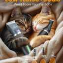 oneisall Cat Clippers and Paw Trimmer 3 in 1 Cat Grooming Kit,Cat Clippers for Matted Hair,Cordless Kitty Shaver for Matted Long Hair,2 Speed Pet Clippers