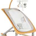 Evolur Tory 2-in-1 Rocker & Chair, Black