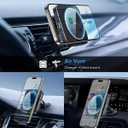 ESR for MagSafe Car Mount Charger,15W Magnetic Wireless Car Charger, for MagSafe Car Charging, Air Vent Dashboard Phone Holder Mount for iPhone Air 17 Pro Max 16 15 14 13 12, Galaxy S25, Fast Charging