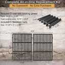 for Weber Genesis Grill Parts, 18.75" Grill Grates & 17" Flavorizer Bars - 66795/66095/66032 Replacement for Weber Genesis II/LX 300 Series (E/S-310 315 320 325 330 335)