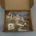 HOME EDIT 5 Pack Single Hole Brushed Brass Cabinet Knobs Solid Zinc Alloy Pulls for Kitchen Cupboard & Drawer Hardware