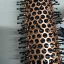 Round Hair Blow Dryer Brush - 1.2 Inch Ceramic Barrel Hair Dryer Brush for Short/Middle Hair, One Step Drying, Volumizing, Straightening and Styling, Negative Ionic Dryer Brush (Black-Golden, 1.2)