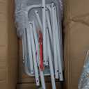Simple Houseware 3-Tier Heavy Duty Metal Utility Rolling Cart, White