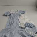 LTAKK Pioneer Dress Girls Colonial Costume Prairie Pilgrim Girl Dresses with Apron and Bonnet Large 