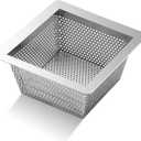 Tuanse 1 Pcs 10 x 10 x 5 Inches Stainless Steel Commercial Floor Drain Strainer Square Floor Drain Filter Accessories for Commercial Kitchen Restaurant Diner Cafe