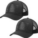 Pasimy 2 Pcs American Flag Trucker Hat for Men Women 250th Anniversary