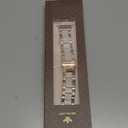 Wearlizer Compatible with Apple Watch Band 38/40/41/42mm Fashion Wristband Women, Stainless Steel + Resin Metal Replacement for iWatch Series 11 10 9 8 7 6 5 4 3 SE/Ultra 3 2 1-RoseGold+Starlight