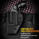 Kydex Holster for S&W J Frame, M&P Bodyguard 38 No Laser, Taurus Model 85 2", Diamondback Firearms SDR, Black (Left Hand)