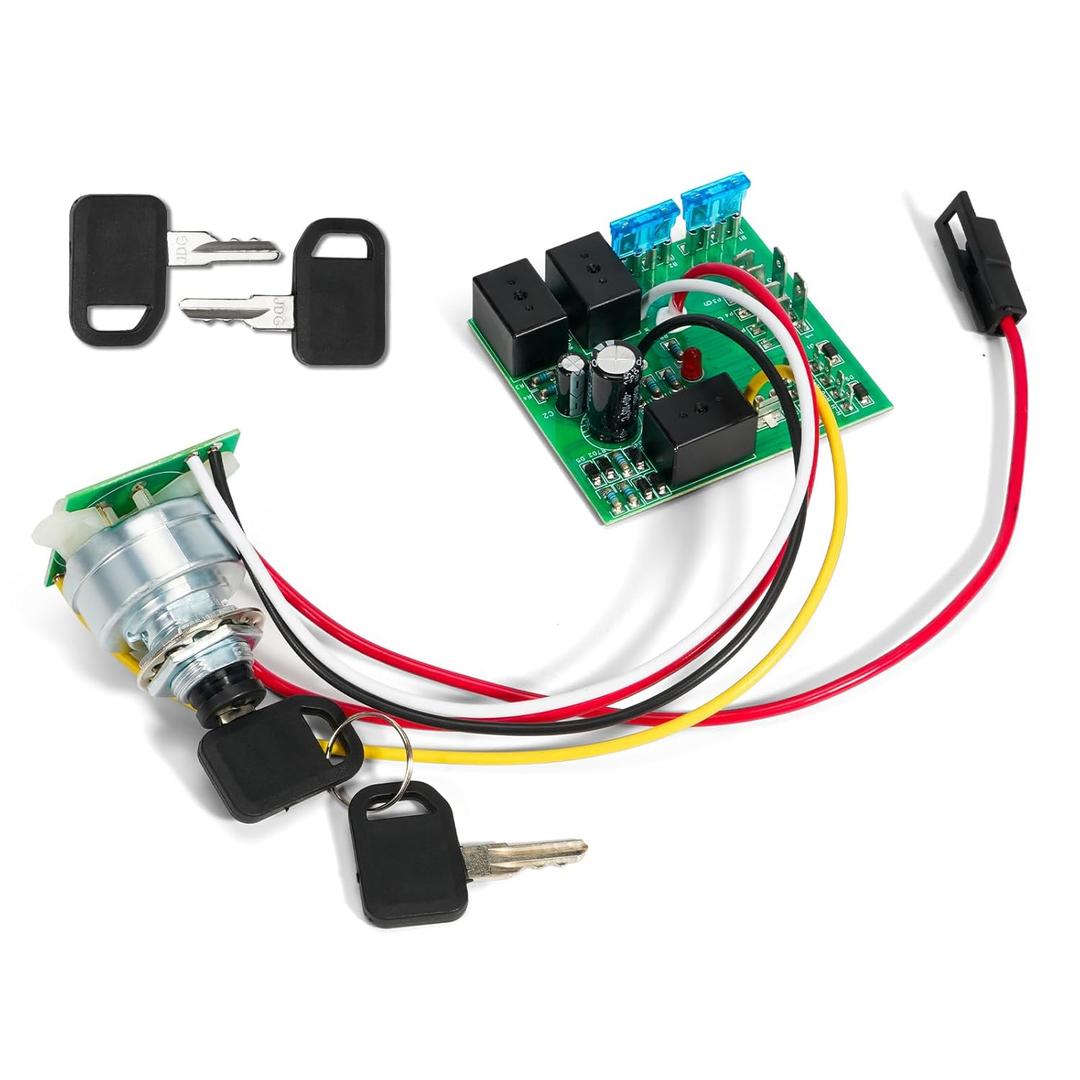 Ignition Key Switch Module,Compatible with John Deere LX255 LX266 LX277 LX279 LX280 LX288 GX255 GX325 GX335 Replace AM132500