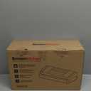 Bonsenkitchen Vacuum Sealer for Food, EasyLock Handle Vacuum Sealer Machine with Bag Clip, Builtin Cutter and Bag Storage for Sous Vide and Meal Prep, 1 Roll Bag & 10 PreCut Bags, Silver