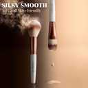 OMANIAC Makeup Brush Set, 20Pcs Professional Makeup Brushes for Foundation, Powder, Eyeshadow, Concealer Cream, Blush Buffe etc, with White Makeup Brushes Kit Case