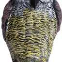 Galashield Owl Decoy to Scare Birds Away | Plastic Owls to Scare Birds Away | Owl Statue for Garden & Outdoors