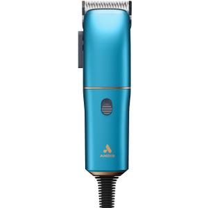 Andis Easy Clip Adjustable Blade Corded Dog Clipper, 11 Piece Kit, Lightweight, Powerful Motor, Blue, 560814